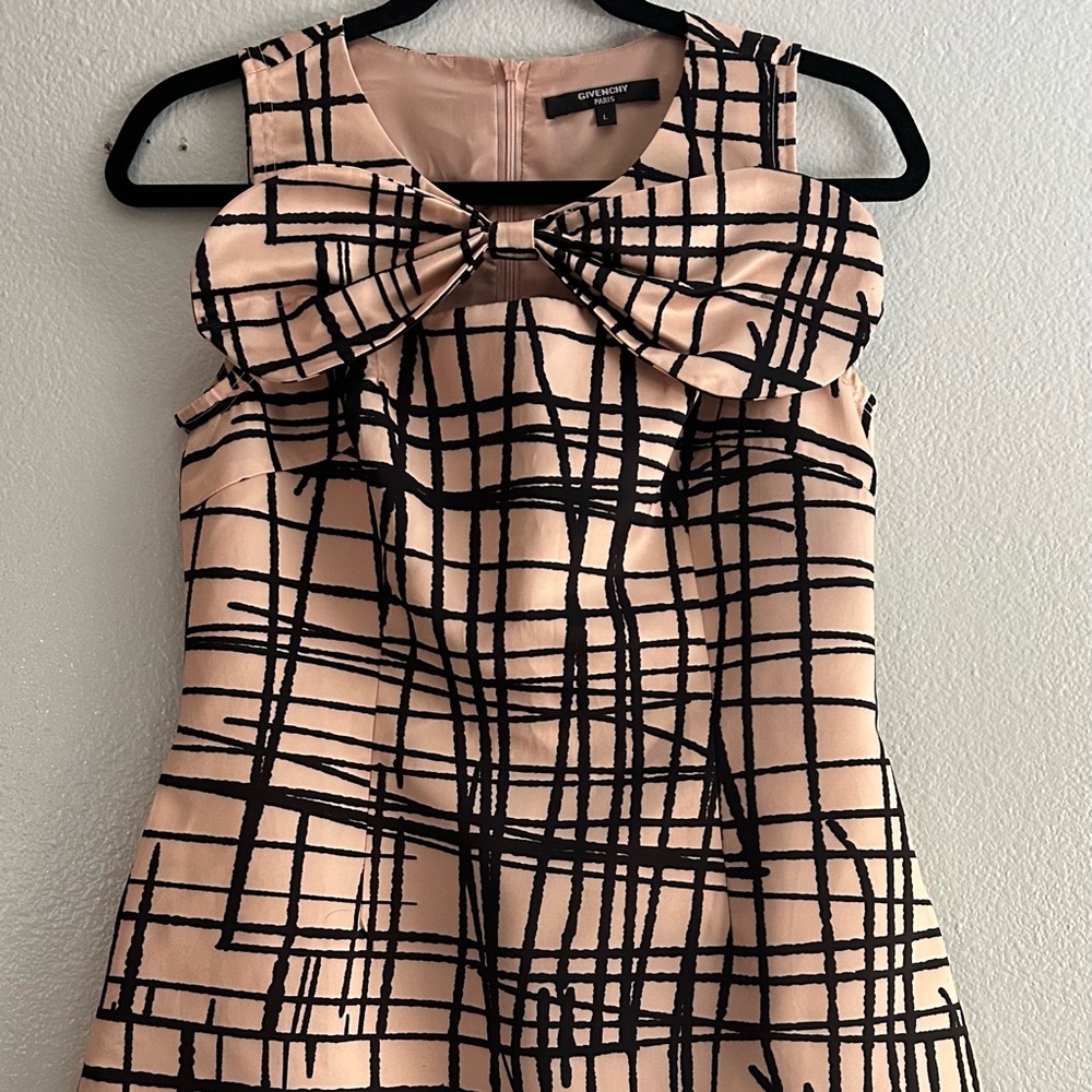 Givenchy Pink and Black Bow Mini Dress